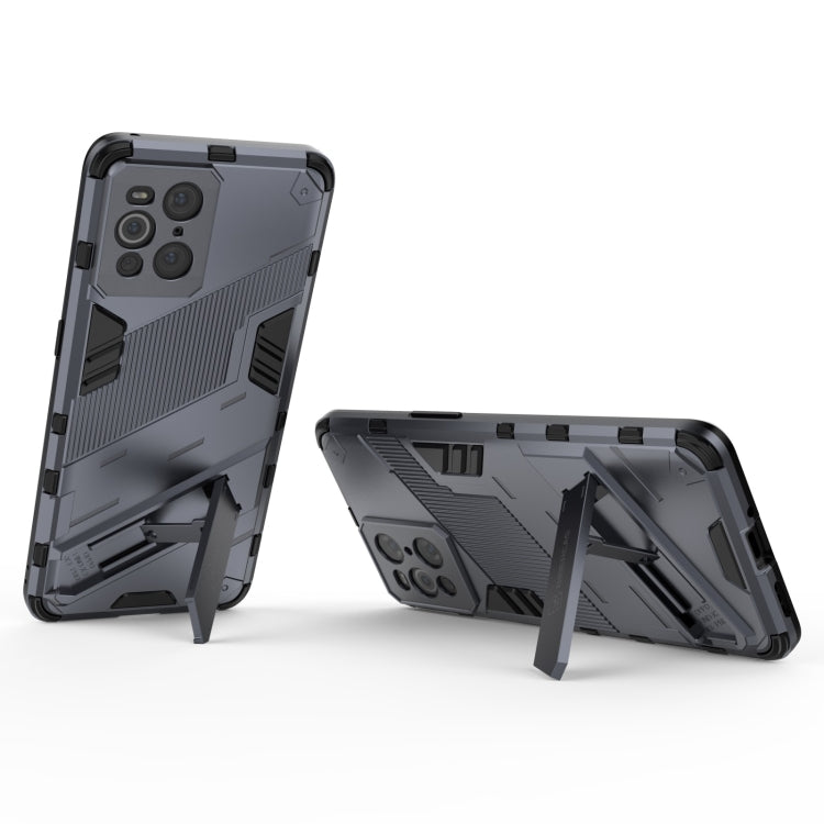 For OPPO Find X3 Punk Armor 2 in 1 PC + TPU Shockproof Case with Invisible Holder