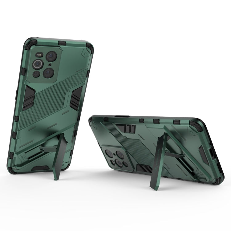 For OPPO Find X3 Punk Armor 2 in 1 PC + TPU Shockproof Case with Invisible Holder