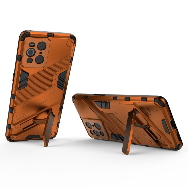 For OPPO Find X3 Punk Armor 2 in 1 PC + TPU Shockproof Case with Invisible Holder