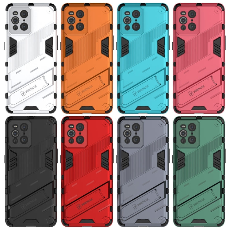 For OPPO Find X3 Punk Armor 2 in 1 PC + TPU Shockproof Case with Invisible Holder