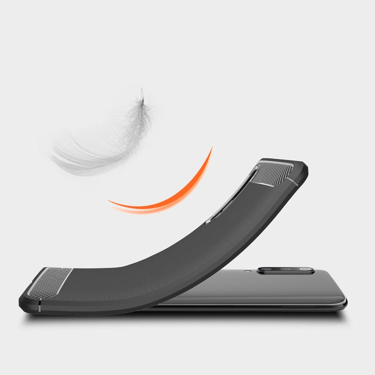 For Xiaomi Mi 9 Pro 5G Brushed Texture Carbon Fiber TPU Protective Case