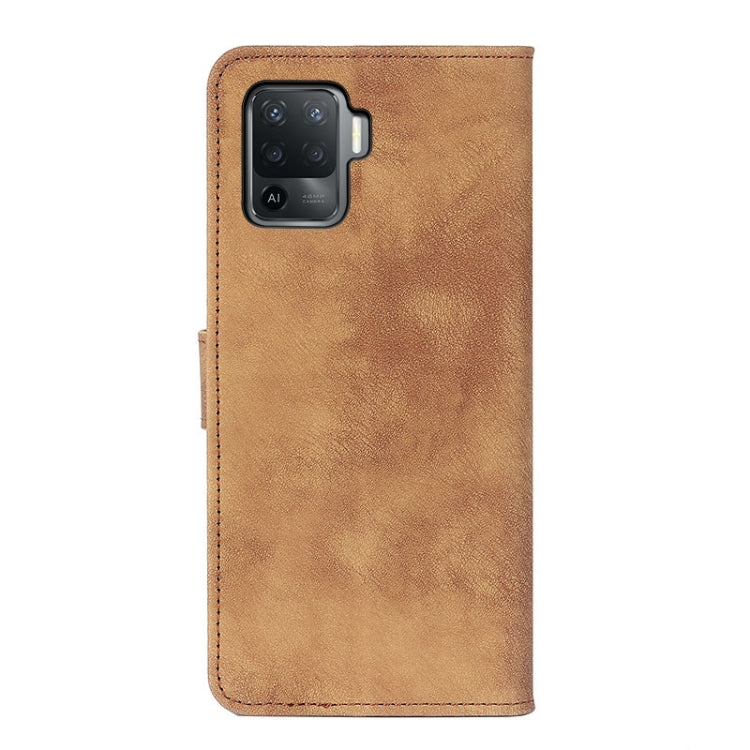 For OPPO A94 / F19 Pro Antelope Texture Magnetic Buckle Horizontal Flip PU Leather Case with Card Slots & Wallet & Holder