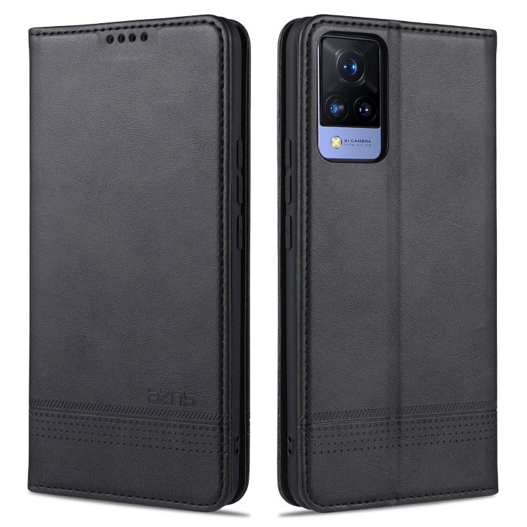 For vivo S9 AZNS Magnetic Calf Texture Horizontal Flip Leather Case with Card Slots & Holder & Wallet