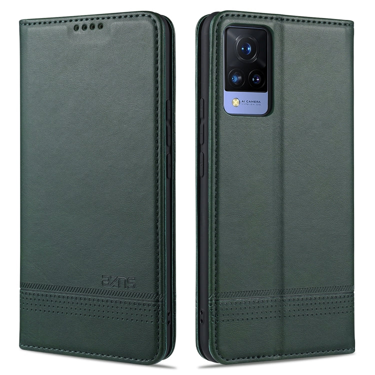 For vivo S9 AZNS Magnetic Calf Texture Horizontal Flip Leather Case with Card Slots & Holder & Wallet