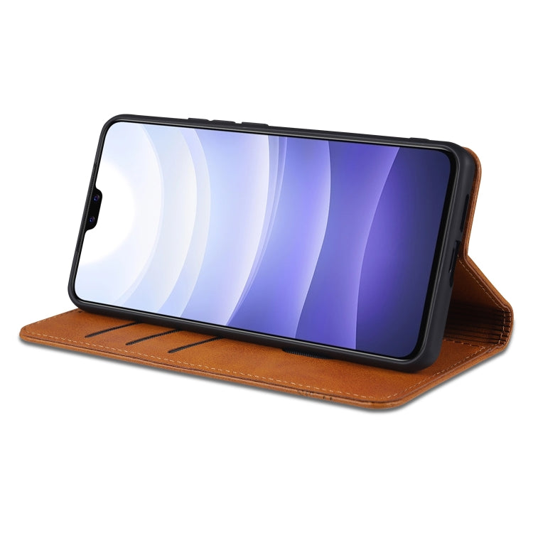 For vivo S9e AZNS Magnetic Calf Texture Horizontal Flip Leather Case with Card Slots & Holder & Wallet
