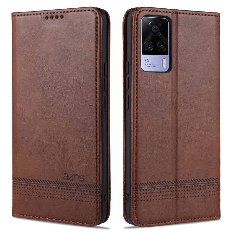 For vivo S9e AZNS Magnetic Calf Texture Horizontal Flip Leather Case with Card Slots & Holder & Wallet