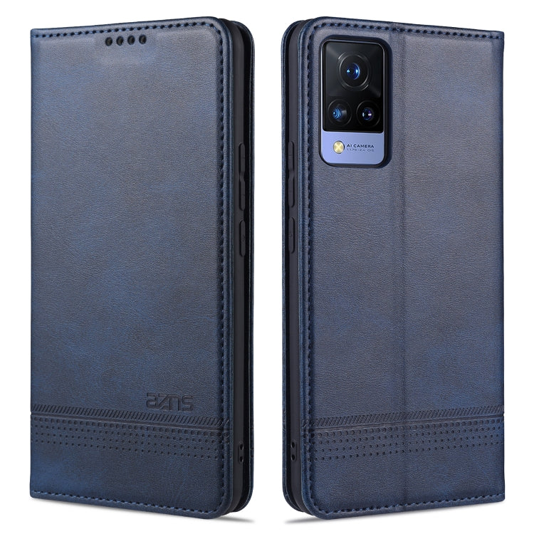 For vivo S9e AZNS Magnetic Calf Texture Horizontal Flip Leather Case with Card Slots & Holder & Wallet