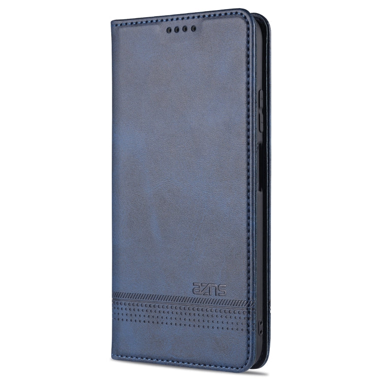 For Xiaomi Redmi Note 10S AZNS Magnetic Calf Texture Horizontal Flip Leather Case with Card Slots & Holder & Wallet