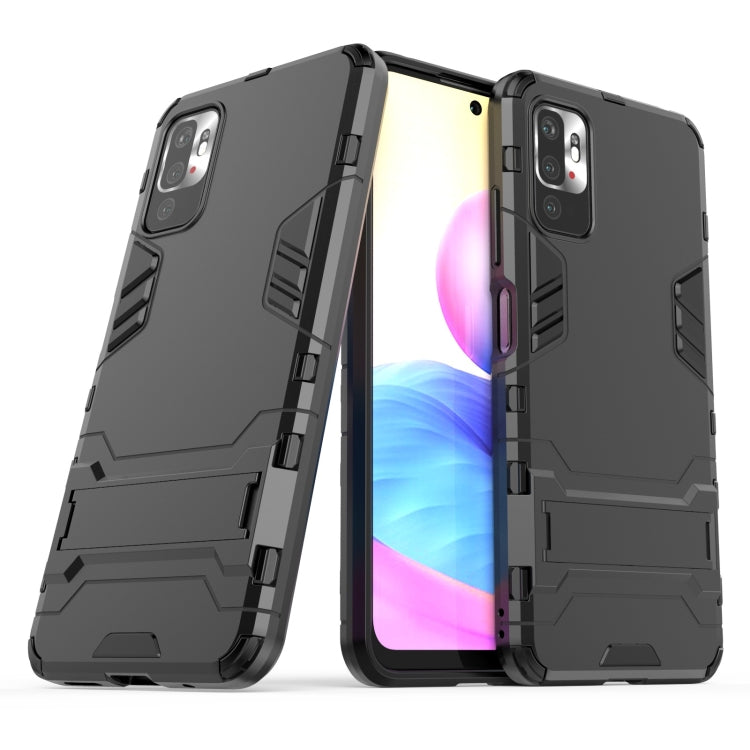For Xiaomi Redmi Note 10 5G Shockproof PC + TPU Protective Case with Hidden Holder