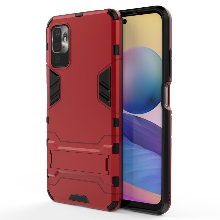 For Xiaomi Redmi Note 10 5G Shockproof PC + TPU Protective Case with Hidden Holder