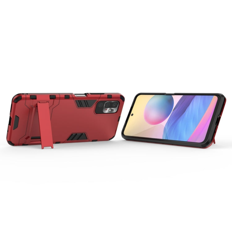 For Xiaomi Redmi Note 10 5G Shockproof PC + TPU Protective Case with Hidden Holder