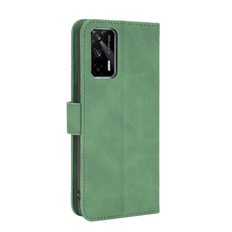 For OPPO Realme GT 5G Solid Color Skin Feel Magnetic Buckle Horizontal Flip PU Leather Case with Holder & Card Slots & Wallet