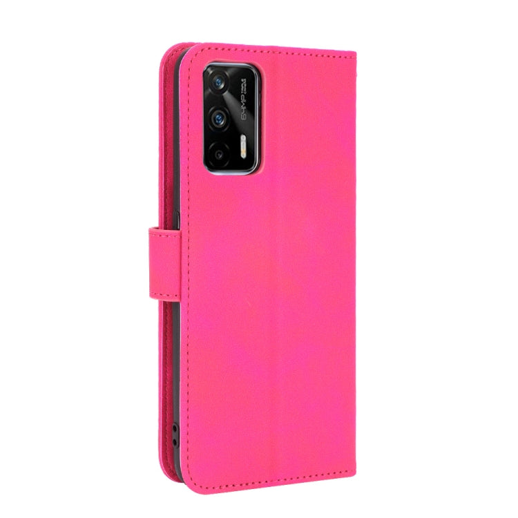 For OPPO Realme GT 5G Solid Color Skin Feel Magnetic Buckle Horizontal Flip PU Leather Case with Holder & Card Slots & Wallet