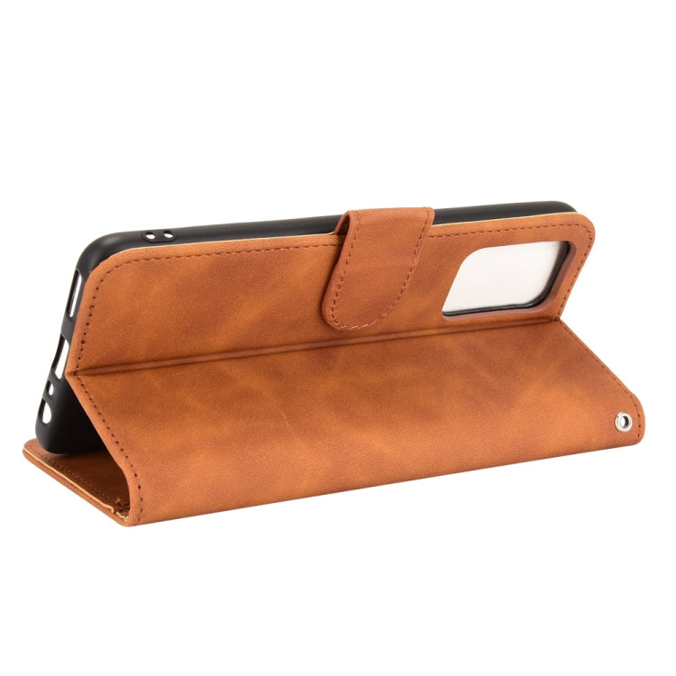 For OPPO Realme GT 5G Solid Color Skin Feel Magnetic Buckle Horizontal Flip PU Leather Case with Holder & Card Slots & Wallet