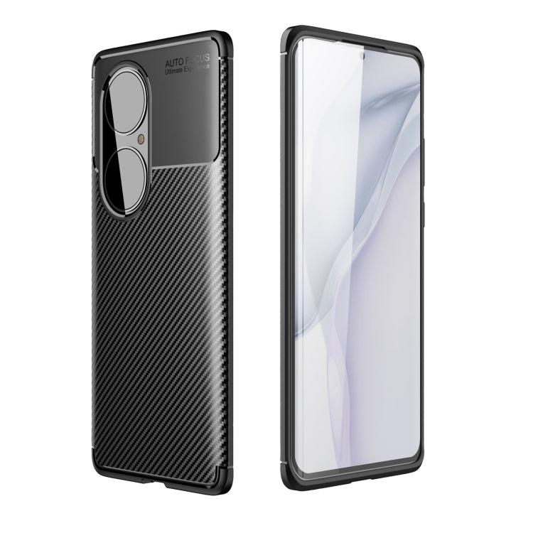 For Huawei P50 Pro Carbon Fiber Texture Shockproof TPU Case