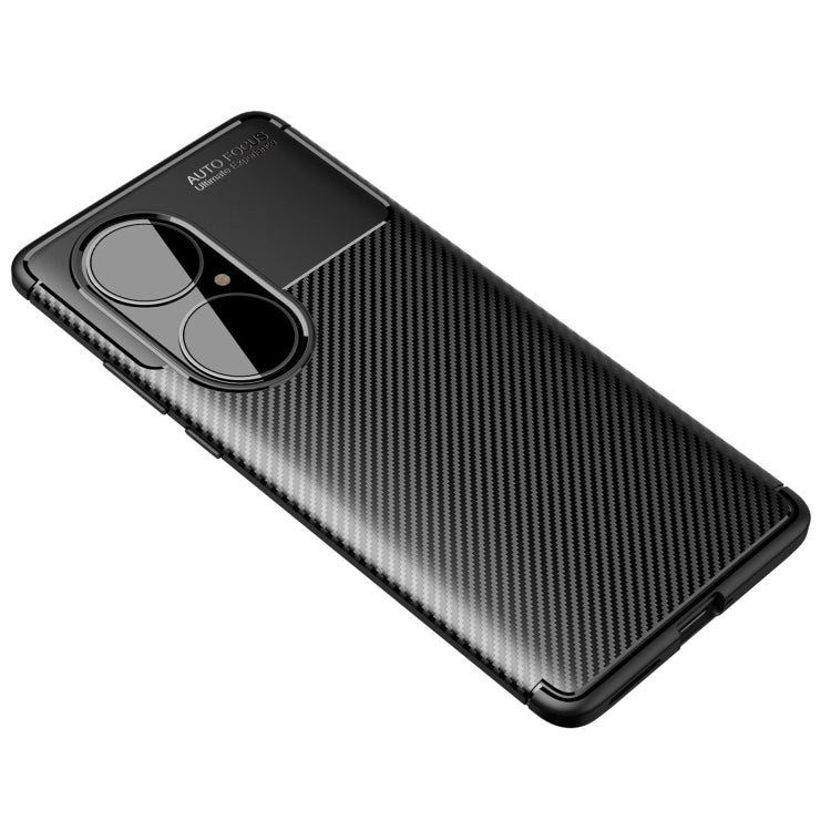 For Huawei P50 Pro Carbon Fiber Texture Shockproof TPU Case