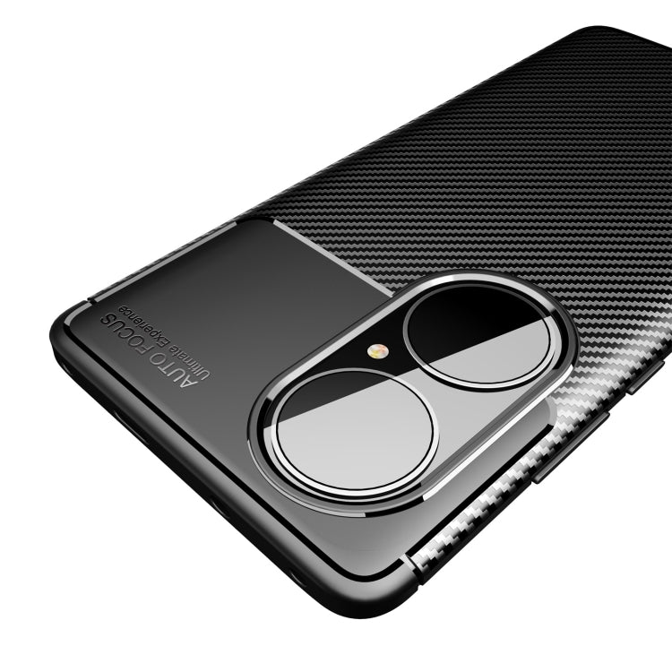 For Huawei P50 Pro Carbon Fiber Texture Shockproof TPU Case