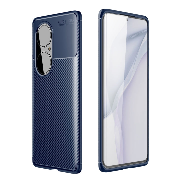 For Huawei P50 Pro Carbon Fiber Texture Shockproof TPU Case