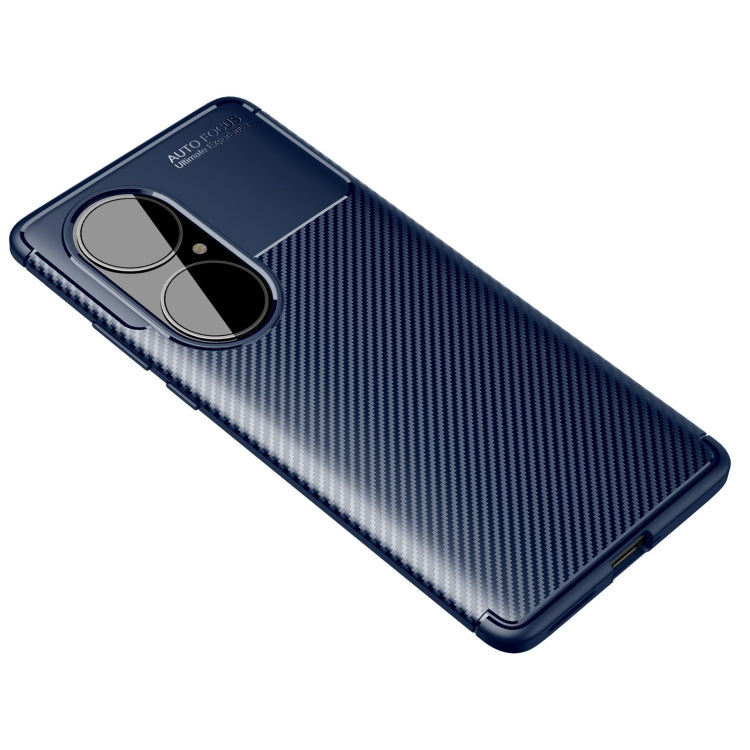 For Huawei P50 Pro Carbon Fiber Texture Shockproof TPU Case