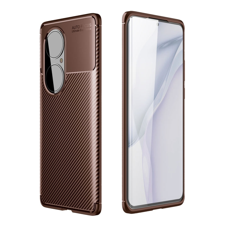 For Huawei P50 Pro Carbon Fiber Texture Shockproof TPU Case