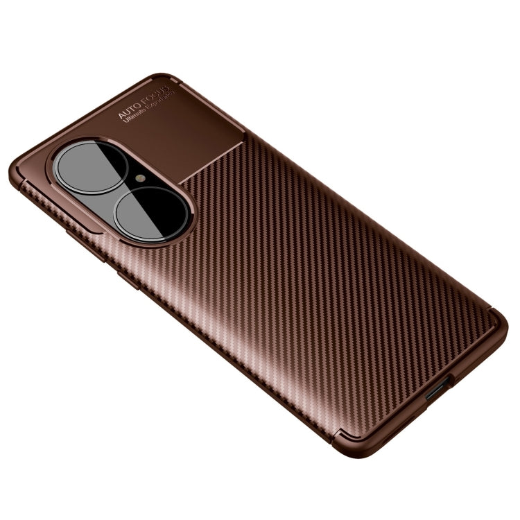 For Huawei P50 Pro Carbon Fiber Texture Shockproof TPU Case