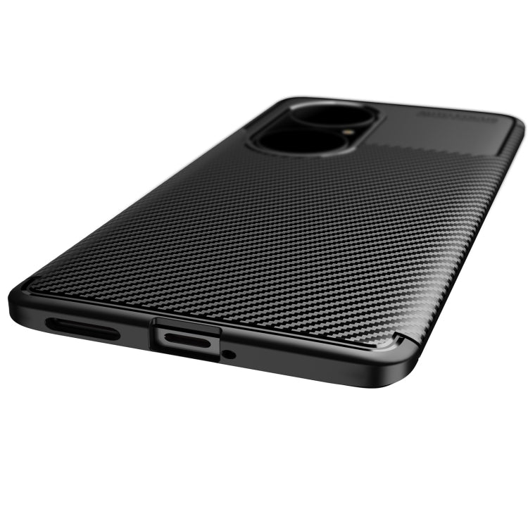 For Huawei P50 Pro Carbon Fiber Texture Shockproof TPU Case