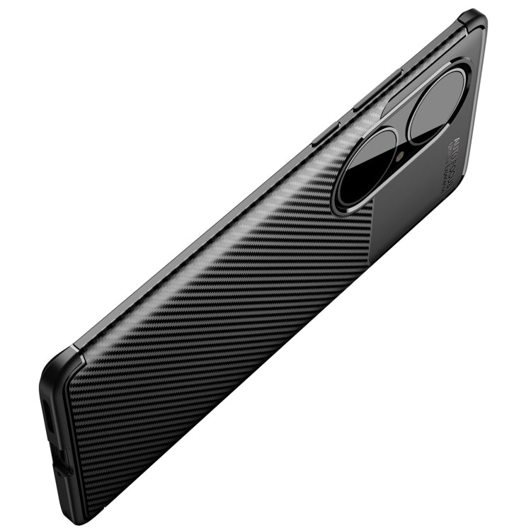 For Huawei P50 Pro Carbon Fiber Texture Shockproof TPU Case