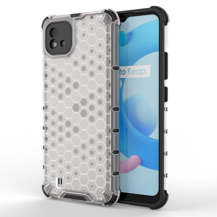 For OPPO Realme C20 Shockproof Honeycomb PC + TPU Case