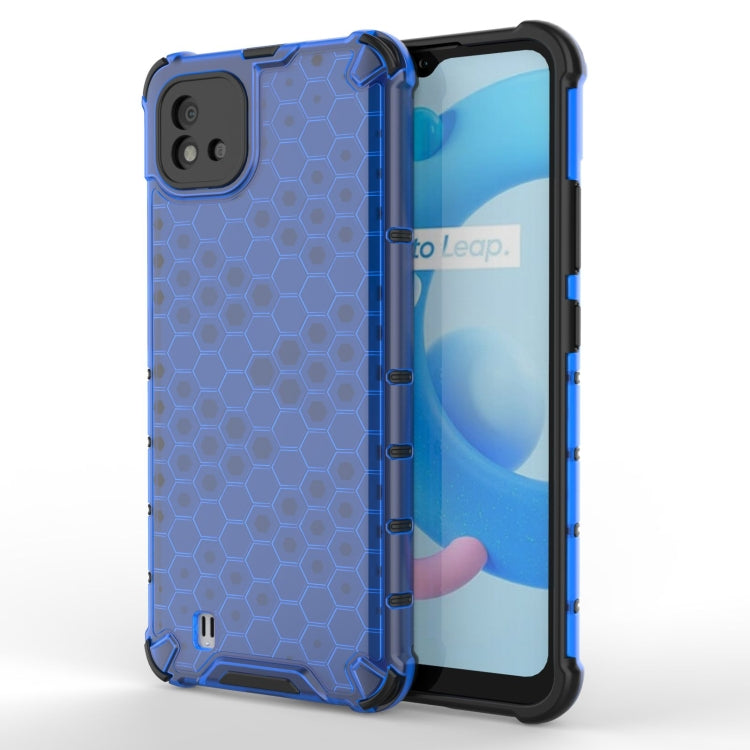 For OPPO Realme C20 Shockproof Honeycomb PC + TPU Case
