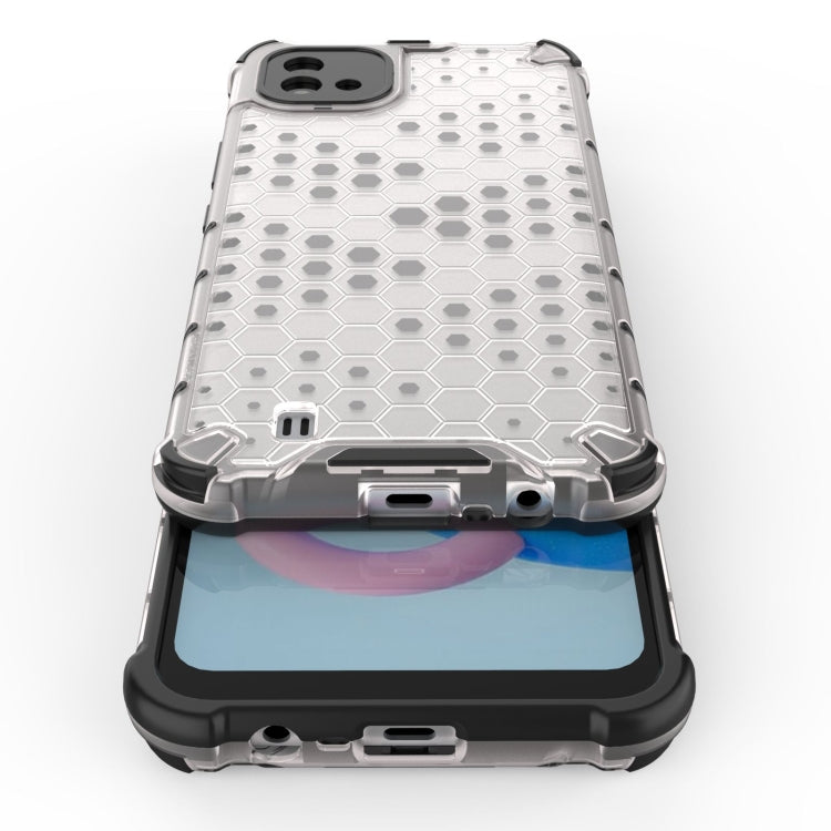 For OPPO Realme C20 Shockproof Honeycomb PC + TPU Case