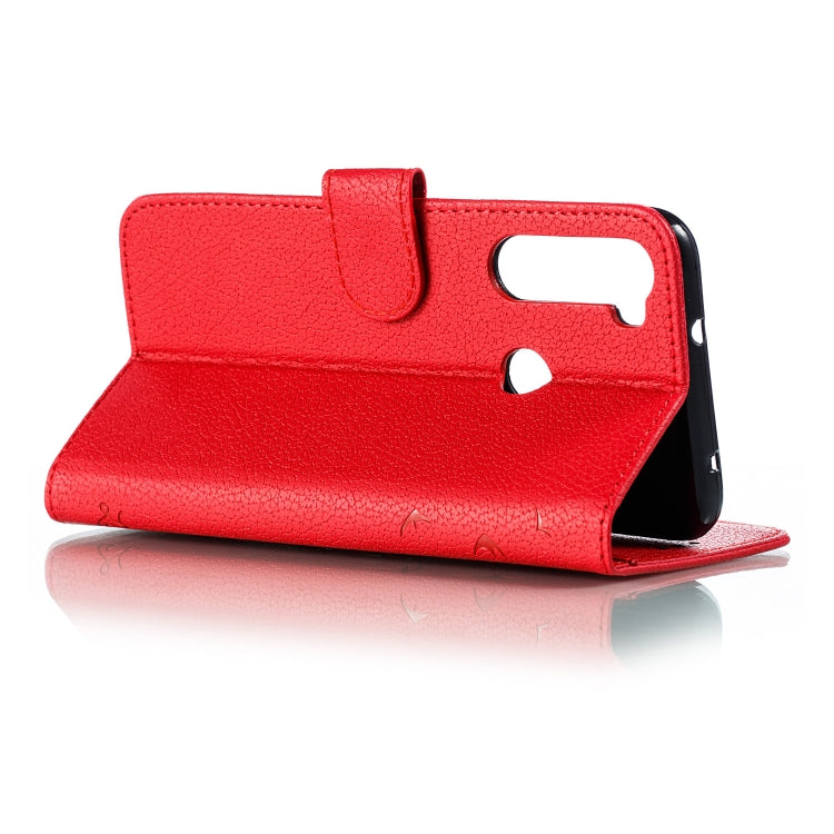 For Xiaomi Redmi Note 8 Feather Pattern Litchi Texture Horizontal Flip Leather Case with Holder & Wallet & Card Slots