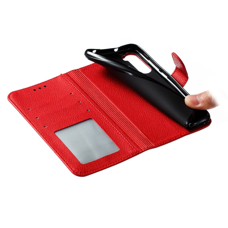 For Xiaomi Redmi Note 8 Feather Pattern Litchi Texture Horizontal Flip Leather Case with Holder & Wallet & Card Slots