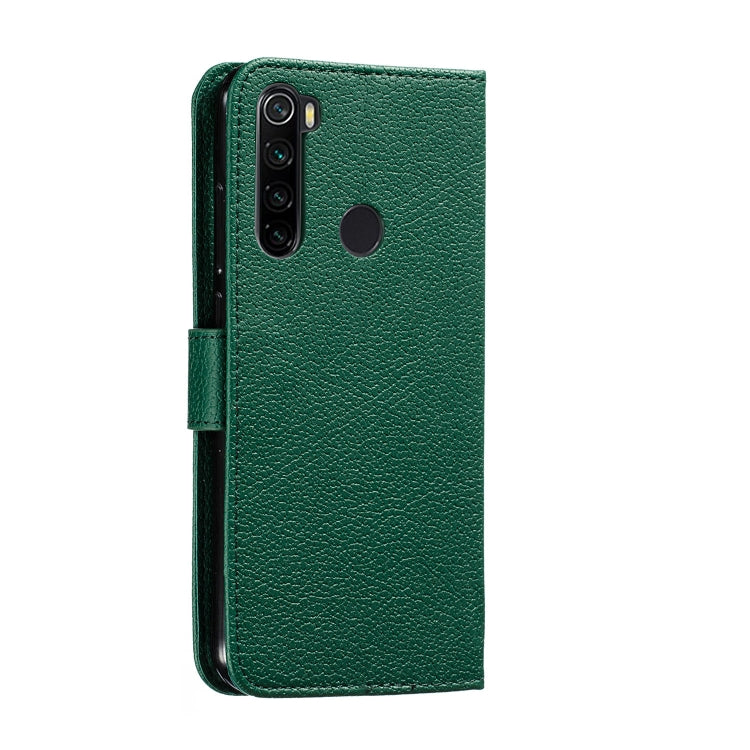For Xiaomi Redmi Note 8 Feather Pattern Litchi Texture Horizontal Flip Leather Case with Holder & Wallet & Card Slots