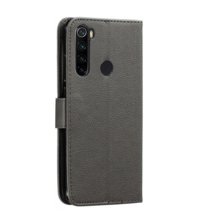 For Xiaomi Redmi Note 8 Feather Pattern Litchi Texture Horizontal Flip Leather Case with Holder & Wallet & Card Slots