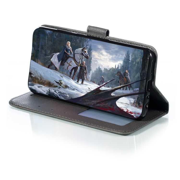 For Xiaomi Redmi Note 8 Feather Pattern Litchi Texture Horizontal Flip Leather Case with Holder & Wallet & Card Slots