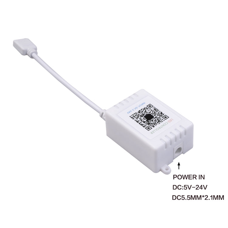 JH-RGB03 DC5.5x2.1mm Interface Bluetooth LED RGB Controller(White)