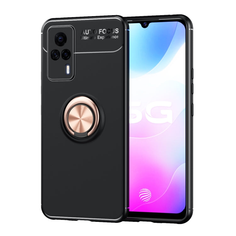 For vivo S9e Metal Ring Holder 360 Degree Rotating TPU Case