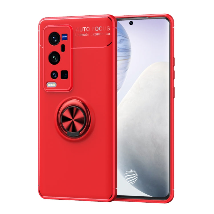 For vivo X60 Pro Plus Metal Ring Holder 360 Degree Rotating TPU Case
