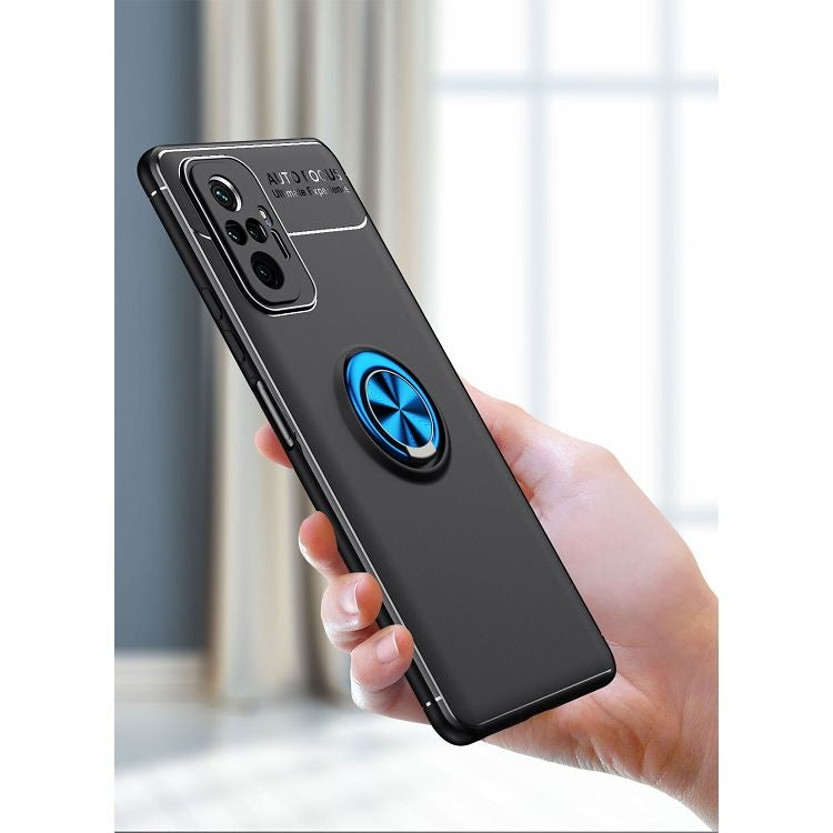 For Xiaomi Redmi Note 10 Pro Metal Ring Holder 360 Degree Rotating TPU Case