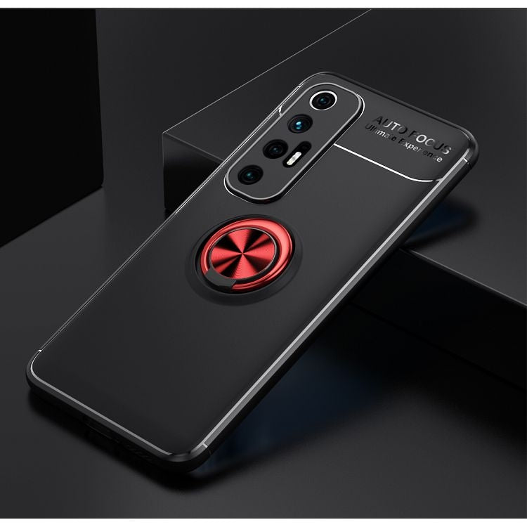 For Xiaomi Mi 10S Metal Ring Holder 360 Degree Rotating TPU Case