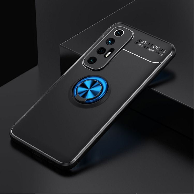 For Xiaomi Mi 10S Metal Ring Holder 360 Degree Rotating TPU Case