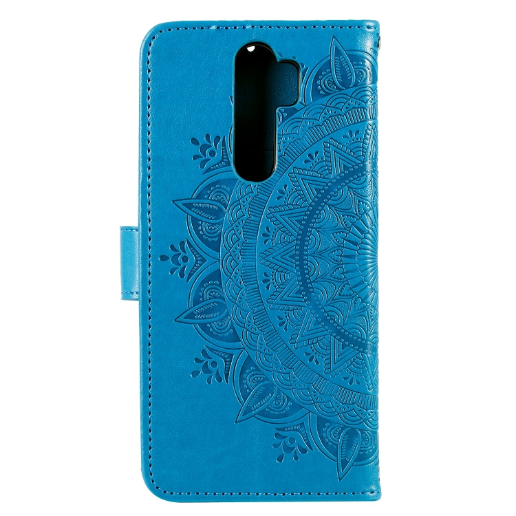 For Xiaomi Redmi 9 Totem Flower Embossed Horizontal Flip TPU + PU Leather Case with Holder & Card Slots & Wallet