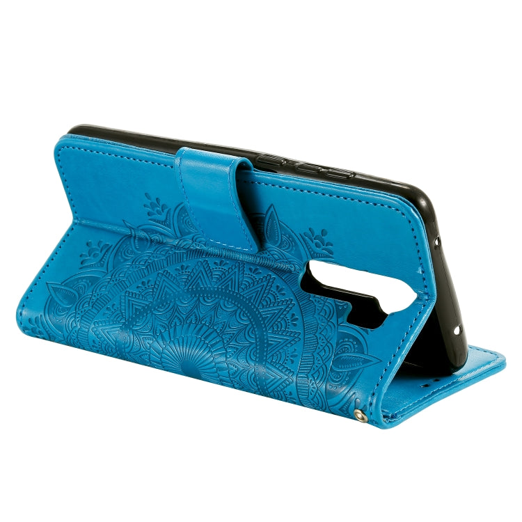 For Xiaomi Redmi 9 Totem Flower Embossed Horizontal Flip TPU + PU Leather Case with Holder & Card Slots & Wallet