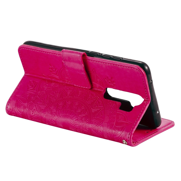 For Xiaomi Redmi 9 Totem Flower Embossed Horizontal Flip TPU + PU Leather Case with Holder & Card Slots & Wallet