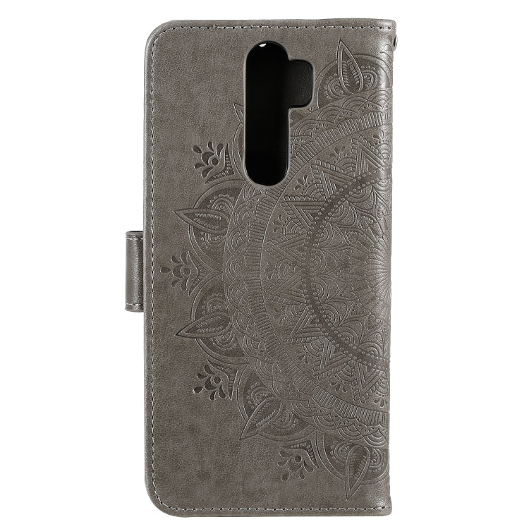 For Xiaomi Redmi 9 Totem Flower Embossed Horizontal Flip TPU + PU Leather Case with Holder & Card Slots & Wallet