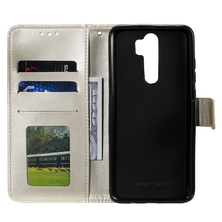 For Xiaomi Redmi 9 Totem Flower Embossed Horizontal Flip TPU + PU Leather Case with Holder & Card Slots & Wallet