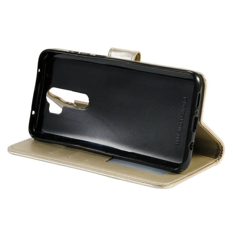 For Xiaomi Redmi 9 Totem Flower Embossed Horizontal Flip TPU + PU Leather Case with Holder & Card Slots & Wallet