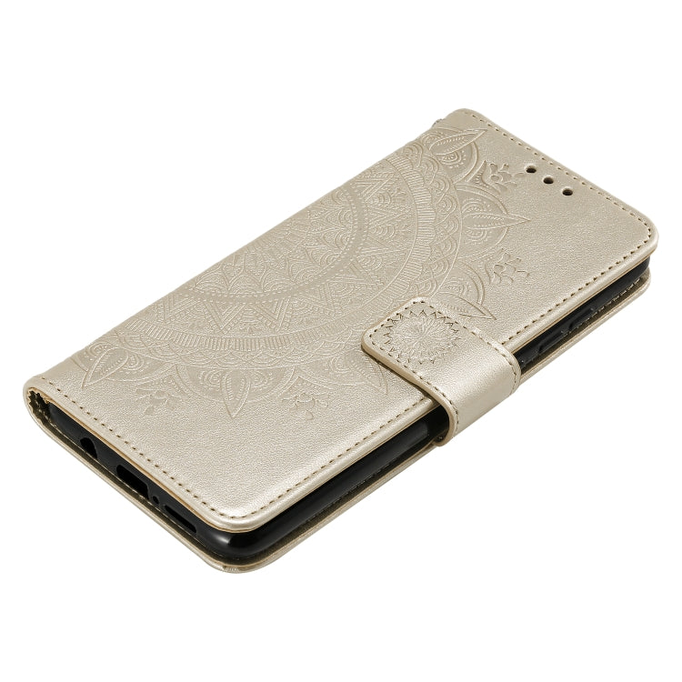 For Xiaomi Redmi 9 Totem Flower Embossed Horizontal Flip TPU + PU Leather Case with Holder & Card Slots & Wallet