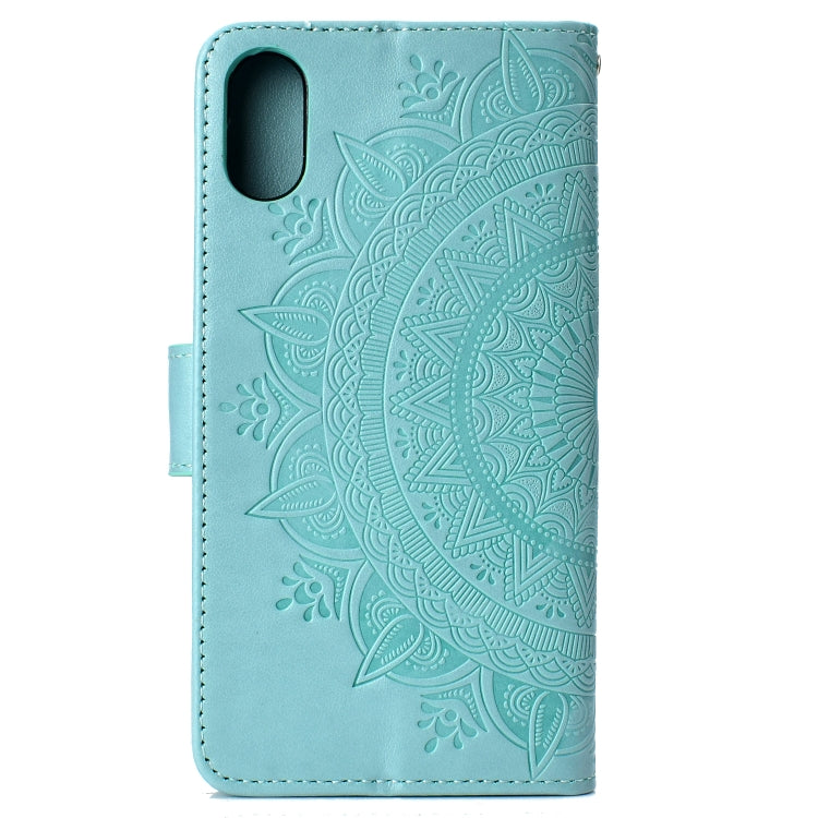 For Xiaomi Redmi 9A Totem Flower Embossed Horizontal Flip TPU + PU Leather Case with Holder & Card Slots & Wallet
