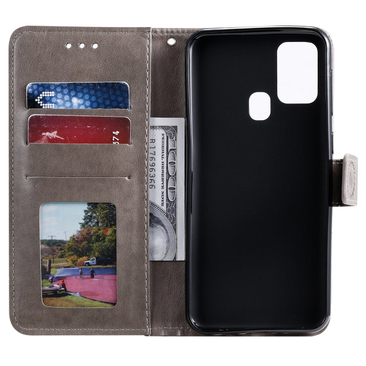 For Xiaomi Redmi 9C Totem Flower Embossed Horizontal Flip TPU + PU Leather Case with Holder & Card Slots & Wallet